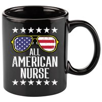 Memorial Day 4th Of July RN Nurse 11oz C Handle Ceramic Mug