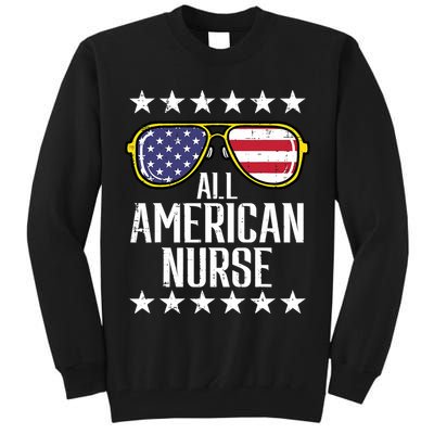 Memorial Day 4th Of July RN Nurse Tall Sweatshirt