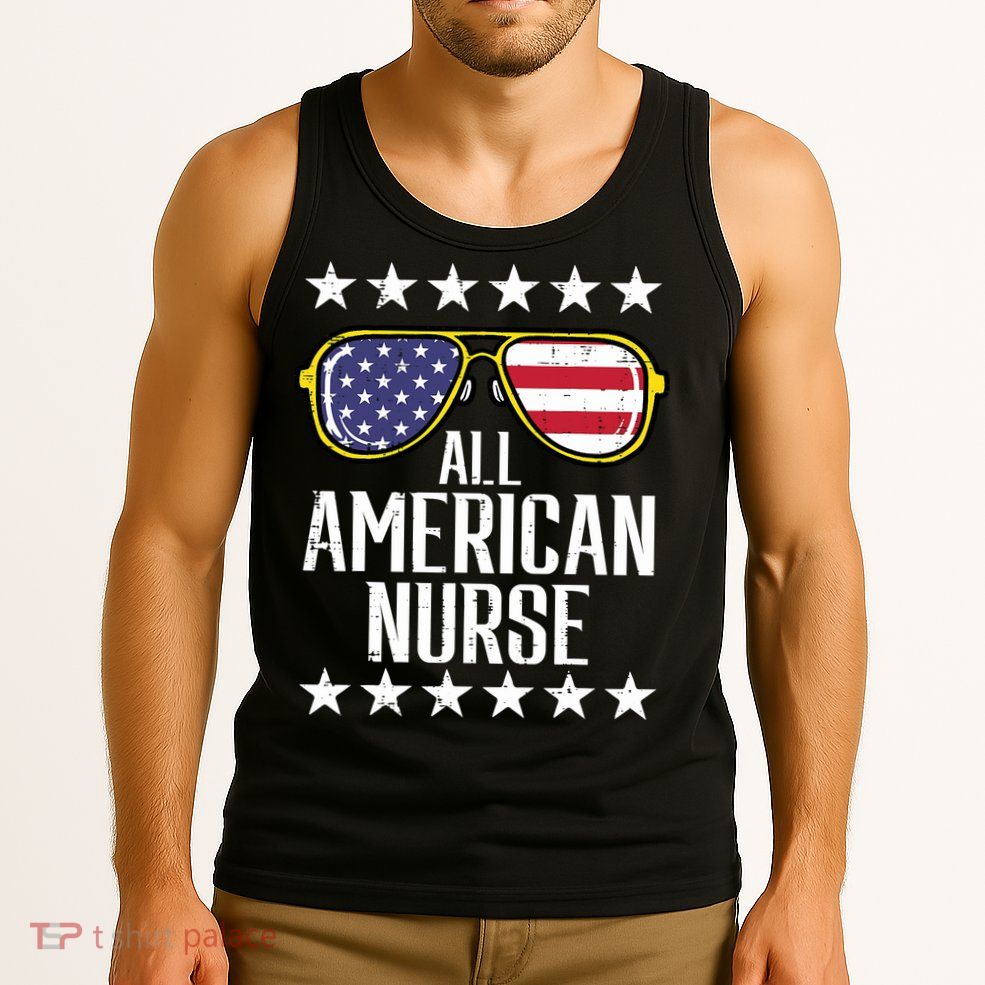 Memorial Day 4th Of July RN Nurse Tank Top