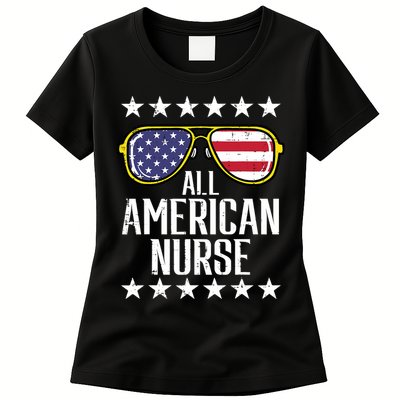 Memorial Day 4th Of July RN Nurse Womens T-Shirt
