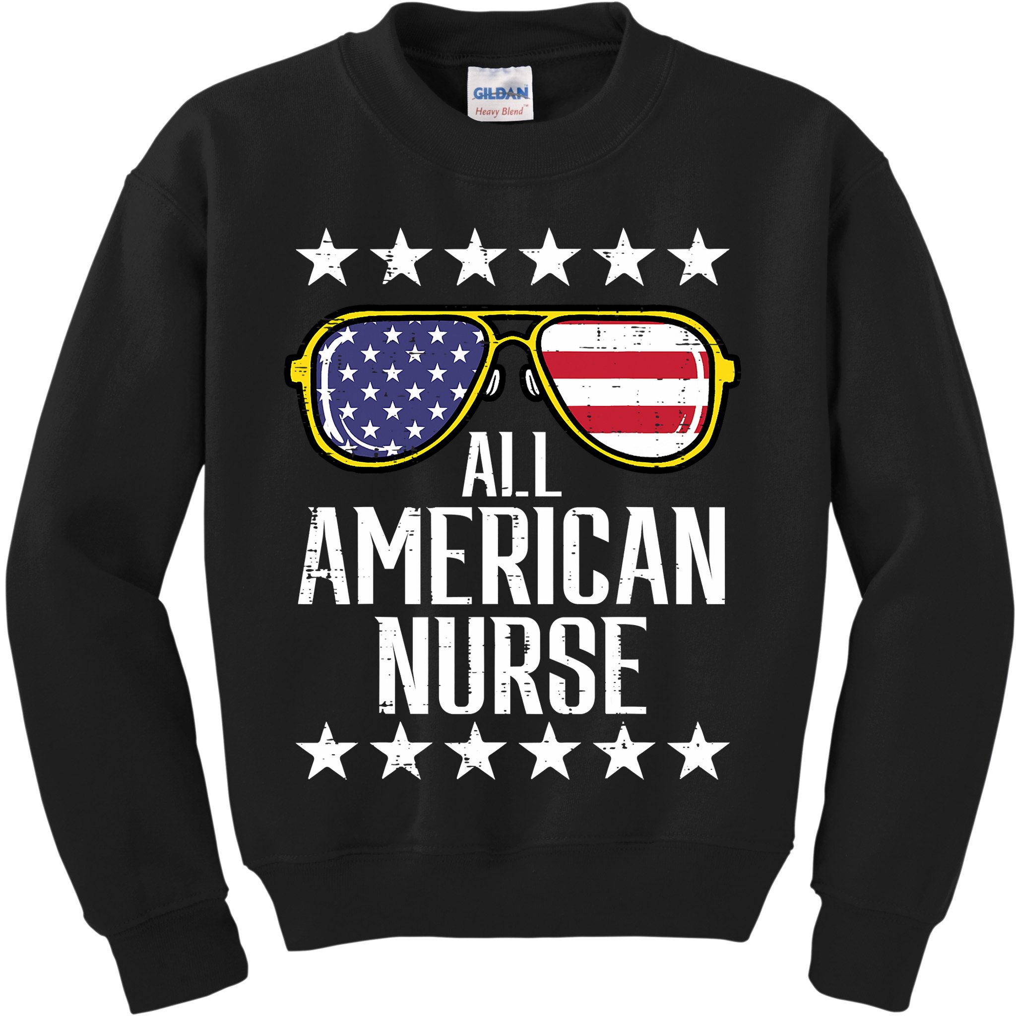 Memorial Day 4th Of July RN Nurse Kids Sweatshirt