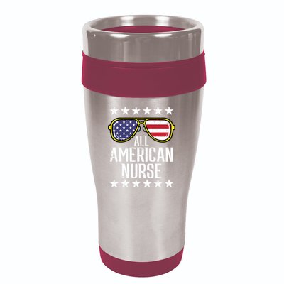 Memorial Day 4th Of July RN Nurse 16oz Travel Tumbler