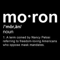 Moron Definition Anti Nancy Pelosi Funny Republican 16 in Basic Backpack