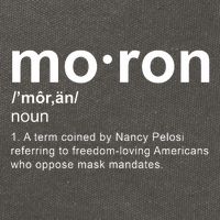 Moron Definition Anti Nancy Pelosi Funny Republican Cotton Canvas Backpack