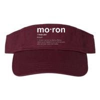 Moron Definition Anti Nancy Pelosi Funny Republican Valucap Bio-Washed Visor