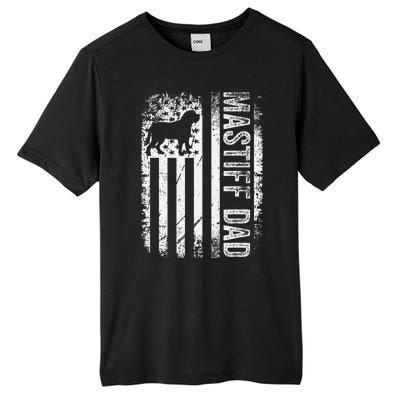 Mastiff Dad American Us Flag English Mastiff Dog Tall Fusion ChromaSoft Performance T-Shirt