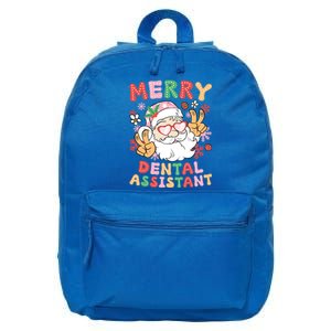 Merry Dental Assistant Christmas Dental Assisting Xmas Party Gift 16 in Basic Backpack