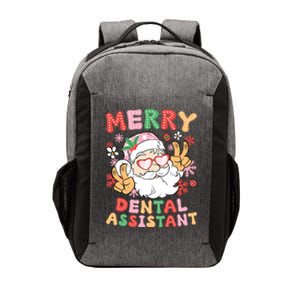 Merry Dental Assistant Christmas Dental Assisting Xmas Party Gift Vector Backpack