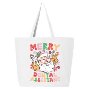 Merry Dental Assistant Christmas Dental Assisting Xmas Party Gift 25L Jumbo Tote