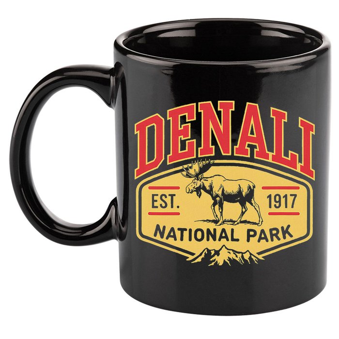 Mount Denali Alaska Mountaineer Climbing National Park 11oz C Handle Ceramic Mug