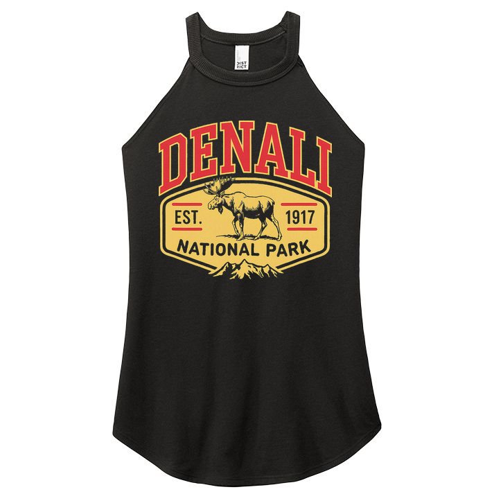 Mount Denali Alaska Mountaineer Climbing National Park Women's Perfect Tri Rocker Tank