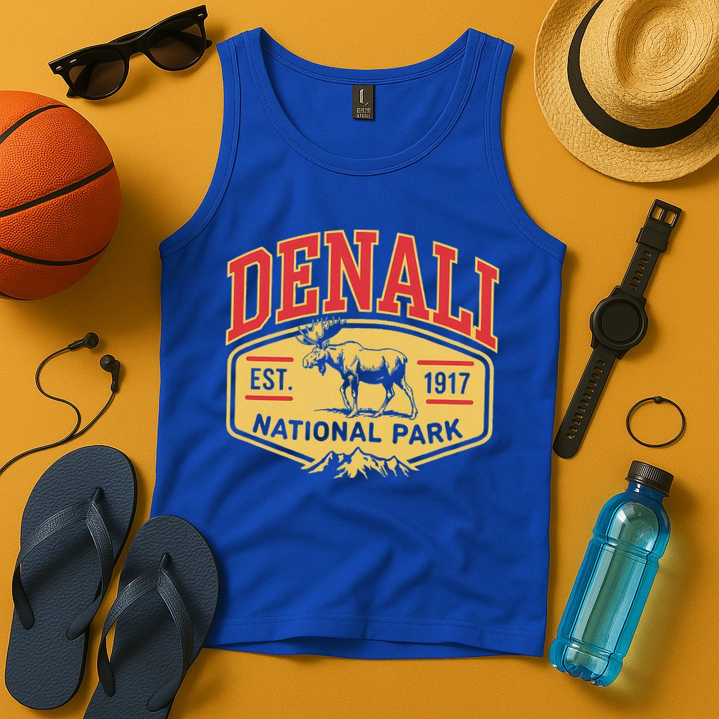 Mount Denali Alaska Mountaineer Climbing National Park Tank Top