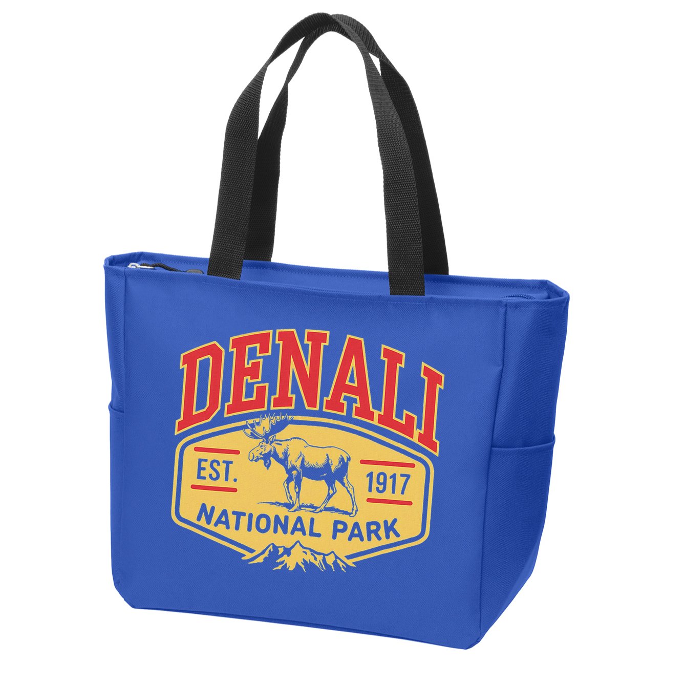 Mount Denali Alaska Mountaineer Climbing National Park Zip Tote Bag