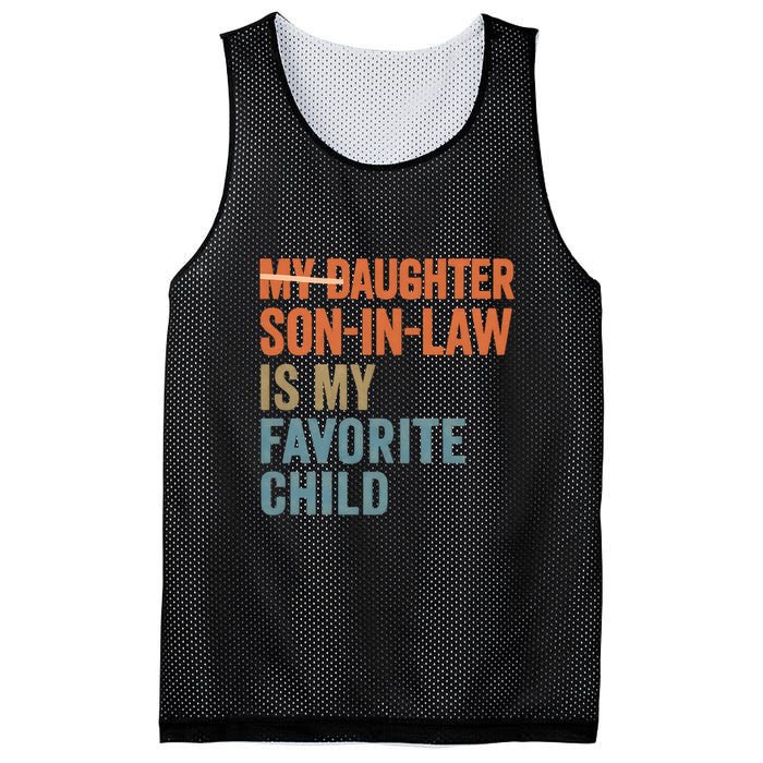 My Daughter and Son-in-Law Are My Favorite Child Mesh Reversible Basketball Jersey Tank
