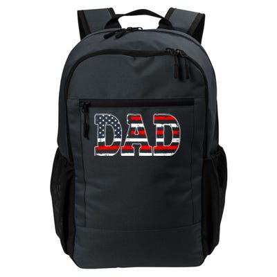 Military Dad American Flag Funny Fathers Day For Daddy Gift Daily Commute Backpack