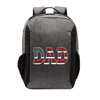 Military Dad American Flag Funny Fathers Day For Daddy Gift Vector Backpack