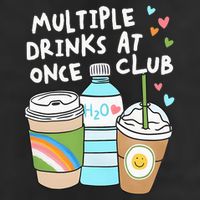 Multiple Drinks At Once Club Funny Multiple Drinks Knit Cap Winter Beanie