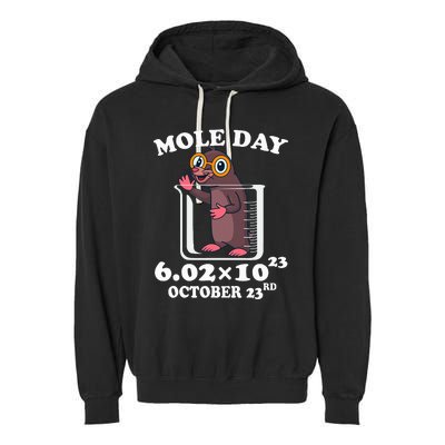 Mole Day AvogadroS Number October 23rd Science Lovers Garment-Dyed Fleece Hoodie