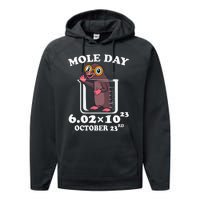 Mole Day AvogadroS Number October 23rd Science Lovers Performance Fleece Hoodie