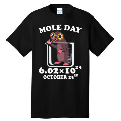 Mole Day AvogadroS Number October 23rd Science Lovers Tall T-Shirt