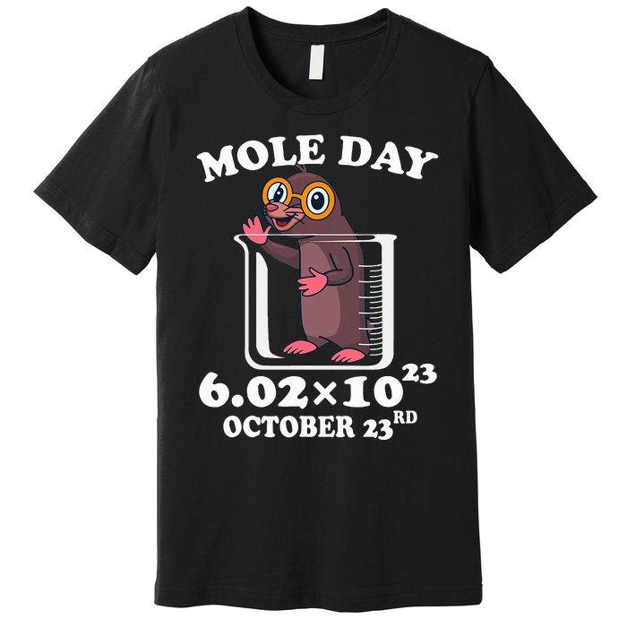 Mole Day AvogadroS Number October 23rd Science Lovers Premium T-Shirt