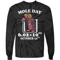 Mole Day AvogadroS Number October 23rd Science Lovers Tie-Dye Long Sleeve Shirt