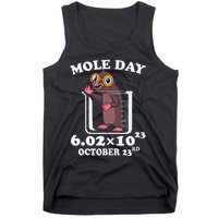 Mole Day AvogadroS Number October 23rd Science Lovers Tank Top