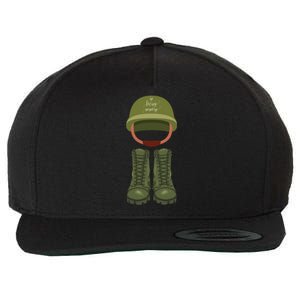 Memorial Day Armed Forces Honor The Fallen Soldiers Military Gift Wool Snapback Cap