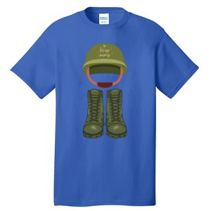 Memorial Day Armed Forces Honor The Fallen Soldiers Military Gift Tall T-Shirt