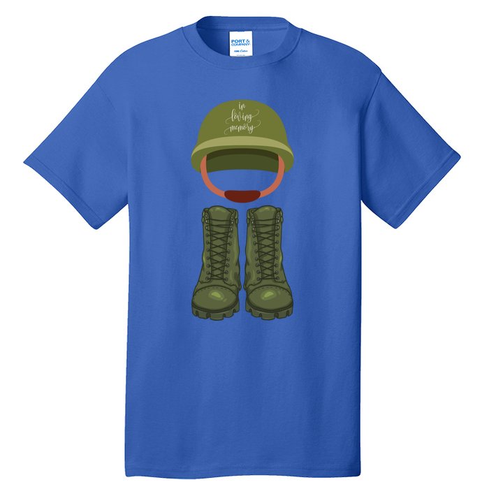 Memorial Day Armed Forces Honor The Fallen Soldiers Military Gift Tall T-Shirt