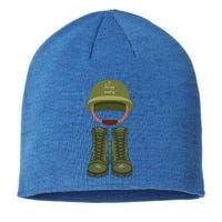 Memorial Day Armed Forces Honor The Fallen Soldiers Military Gift Sustainable Beanie