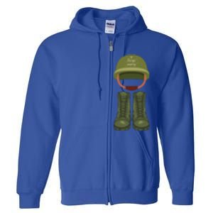 Memorial Day Armed Forces Honor The Fallen Soldiers Military Gift Full Zip Hoodie