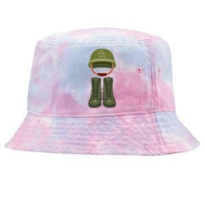 Memorial Day Armed Forces Honor The Fallen Soldiers Military Gift Tie-Dyed Bucket Hat