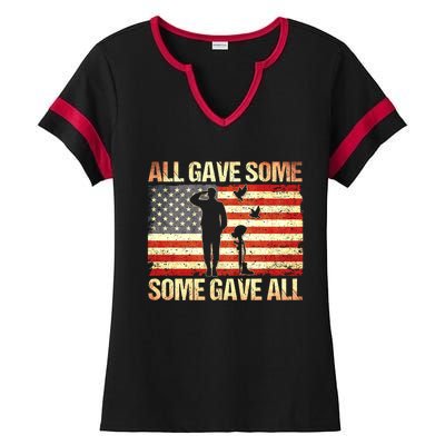 Memorial Day All Gave Some Some Gave All Gift Ladies Halftime Notch Neck Tee