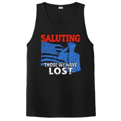 Memorial Day American Flag Patriotic Honor The Fallen Gift PosiCharge Competitor Tank