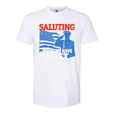 Memorial Day American Flag Patriotic Honor The Fallen Gift Softstyle CVC T-Shirt