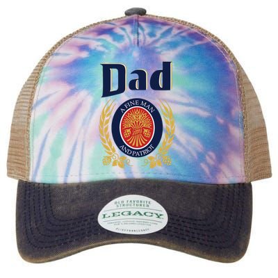 Miller Dad A Fine Man And Patriot Fathers Day Legacy Tie Dye Trucker Hat