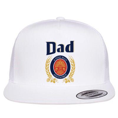 Miller Dad A Fine Man And Patriot Fathers Day Flat Bill Trucker Hat