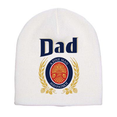 Miller Dad A Fine Man And Patriot Fathers Day Short Acrylic Beanie