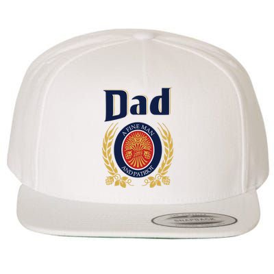 Miller Dad A Fine Man And Patriot Fathers Day Wool Snapback Cap