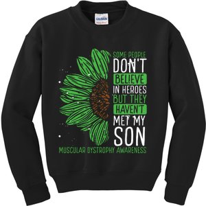 Muscular Dystrophy Awareness Ribbon Son Survivor Warrior Kids Sweatshirt