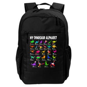 My Dinosaur Alphabet Funny Learn Alphabet With Dinosaurs Daily Commute Backpack