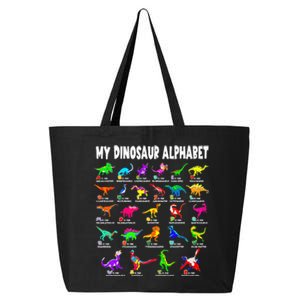 My Dinosaur Alphabet Funny Learn Alphabet With Dinosaurs 25L Jumbo Tote