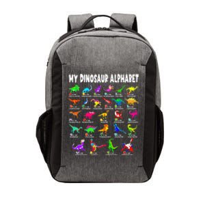 My Dinosaur Alphabet Funny Learn Alphabet With Dinosaurs Vector Backpack