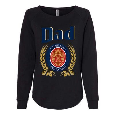 Miller Dad A Fine Man And Patriot Fathers Day Womens California Wash Sweatshirt