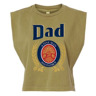 Miller Dad A Fine Man And Patriot Fathers Day Garment-Dyed Women's Muscle Tee