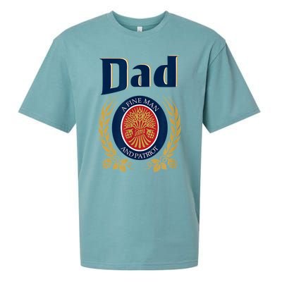 Miller Dad A Fine Man And Patriot Fathers Day Sueded Cloud Jersey T-Shirt