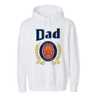 Miller Dad A Fine Man And Patriot Fathers Day Garment-Dyed Fleece Hoodie