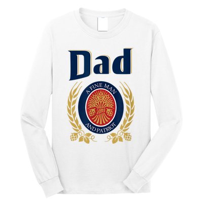 Miller Dad A Fine Man And Patriot Fathers Day Long Sleeve Shirt