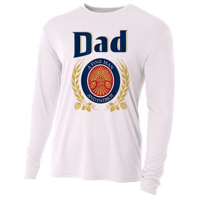 Miller Dad A Fine Man And Patriot Fathers Day Cooling Performance Long Sleeve Crew